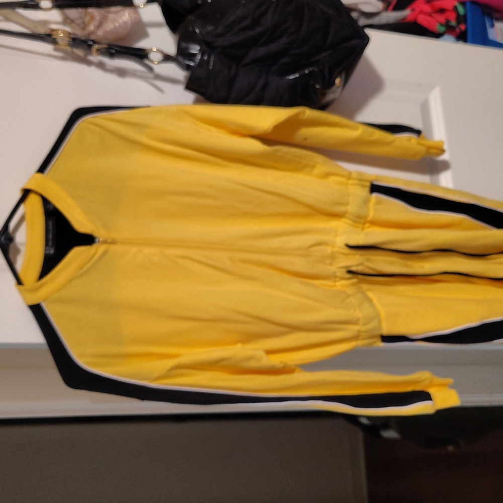 New York and company yellow jumpsuit
